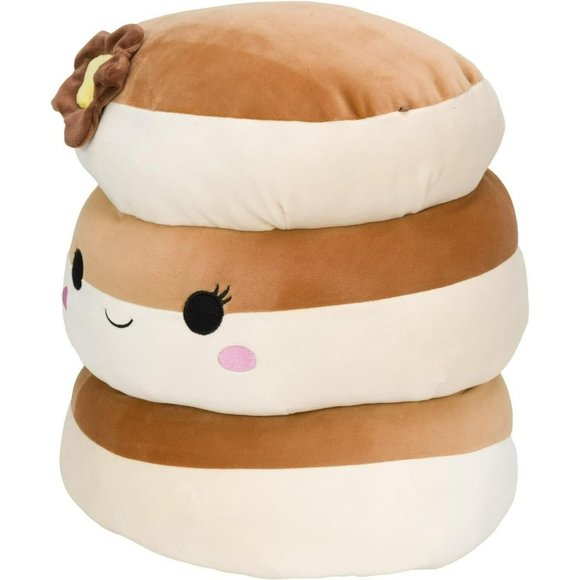 Squishmallows 12-Inch Rayen Pancake 3-Stack With Butter Flower - Picture 3 of 13